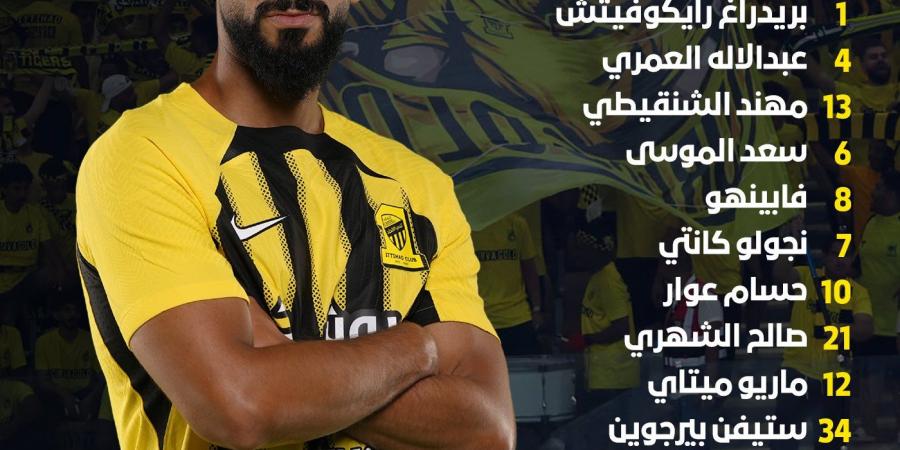 ديربي جدة.. التشكيل الرسمي لمباراة الاتحاد أمام الأهلي في دوري روشن السعودي