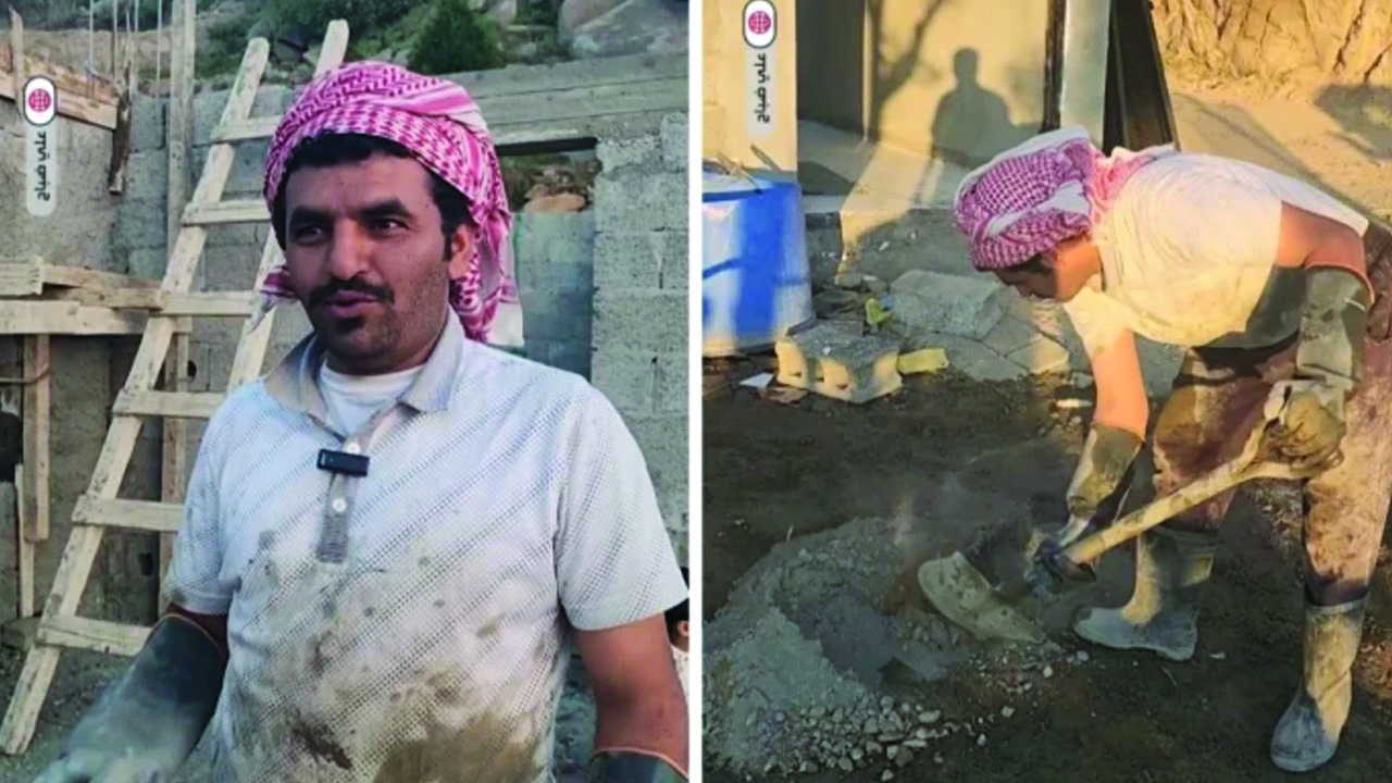 إصرار وعزيمة.. قصة مواطن شيد منزله بيديه وسط جبال الحشر بجازان