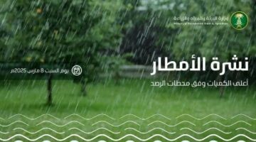 علقة الزلفي بالرياض تسجيل أعلى كمية هطول أمطار بـ …