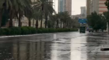 هطول أمطار رعدية مصحوبة بالبرد والغبار يشهدها تسعة مناطق
