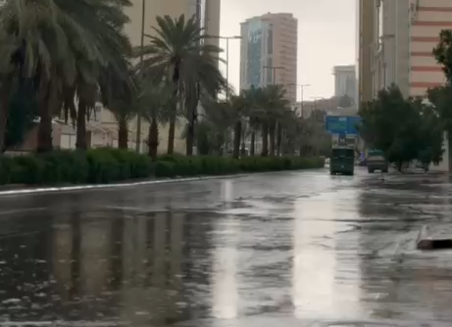 هطول أمطار رعدية مصحوبة بالبرد والغبار يشهدها تسعة مناطق