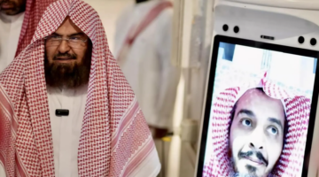رئيس الشؤون الدينية يدشن “روبوت منارة” لإجابة السائلين في المسجد الحرام