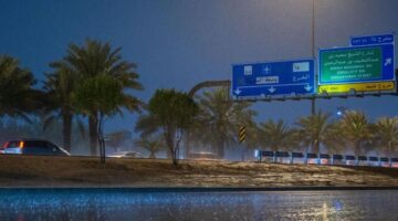 أجواء مسائية مضطربة: هطول أمطار غزيرة ورياح قوية تشهدها 5 مناطق