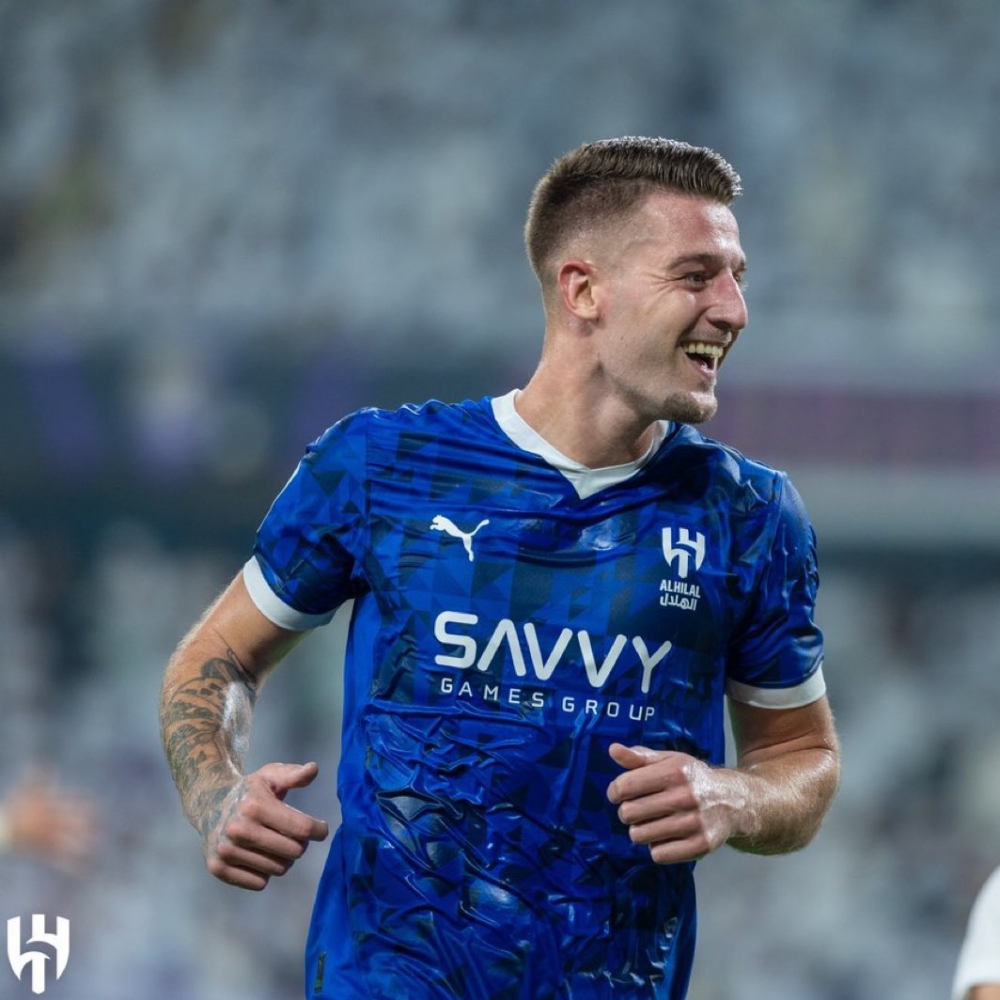 سافيتش يلمع مع الهلال بتسجيله هدفًا في شباك الشباب