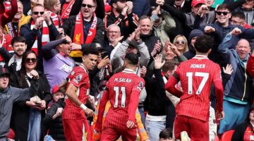 ليفربول على بعد خطوات من التتويج بلقب الدوري الإنجليزي.