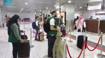 مركز الملك سلمان للإغاثة يستقبل الوفد الطبي التطوعي لدعم الجهود الإنسانية