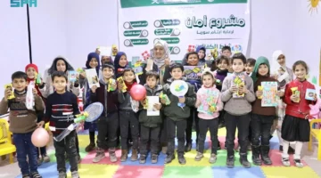 سلمان للإغاثة يقدم الدعم الشهري لكفالة 600 طفل يتيم